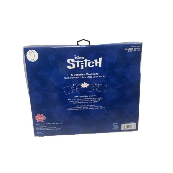 Disney Lilo & Stitch Women’s Socks Christmas Crackers Bundle Size 4-10 New NEW - Picture 2 of 9